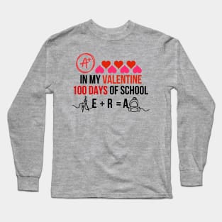 A child's teacher's 100th day in school during the school's 100-day lifespan Long Sleeve T-Shirt